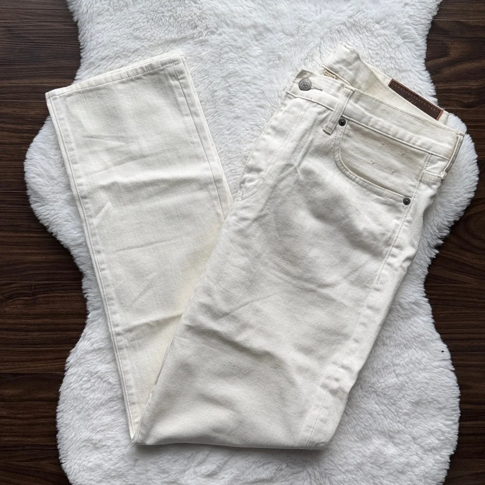 NWT J.Crew 770 Straight-fit jean in rinsed white size 34x32